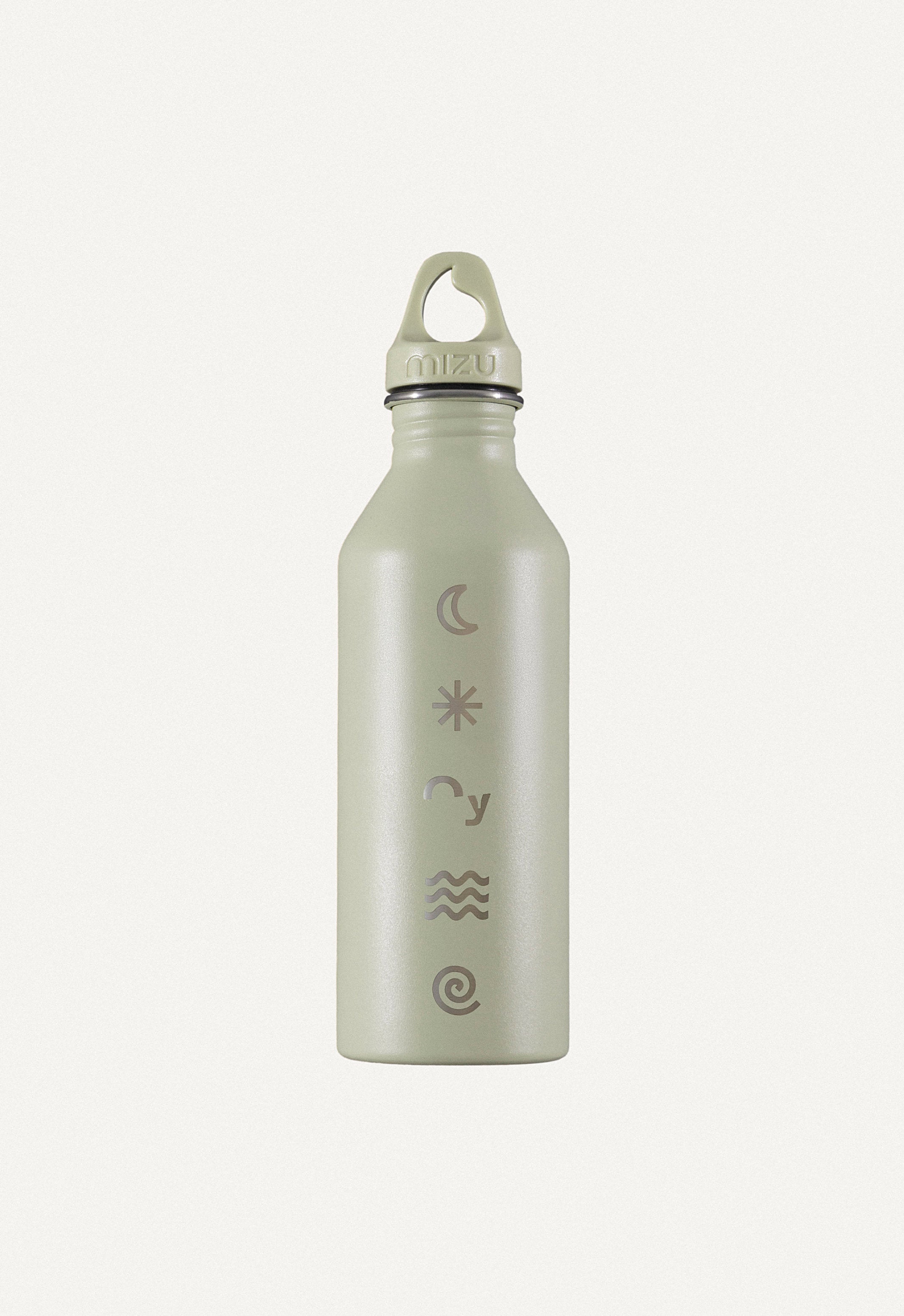 Oy × Mizu, 750ml Edelstahl Trinkflasche in Salbeigrün