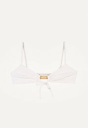 Bikini Top "Joran" in cream white pique