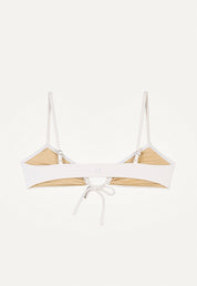 Bikini Top "Joran" in cream white pique