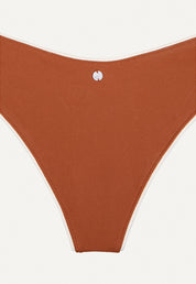Bikini Bottom "Calima" in chestnut brown pique