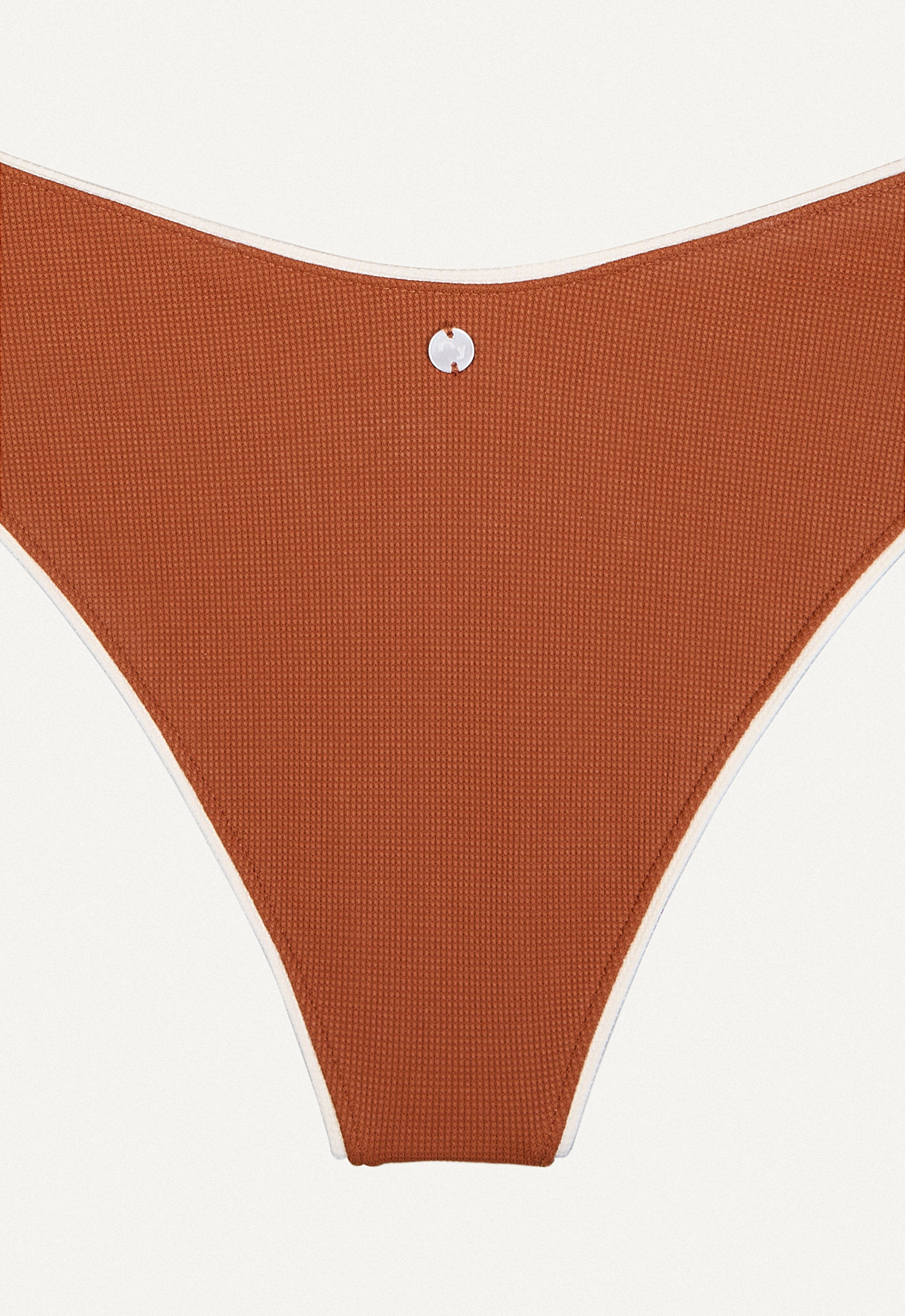 Bikini Bottom "Calima" in chestnut brown pique