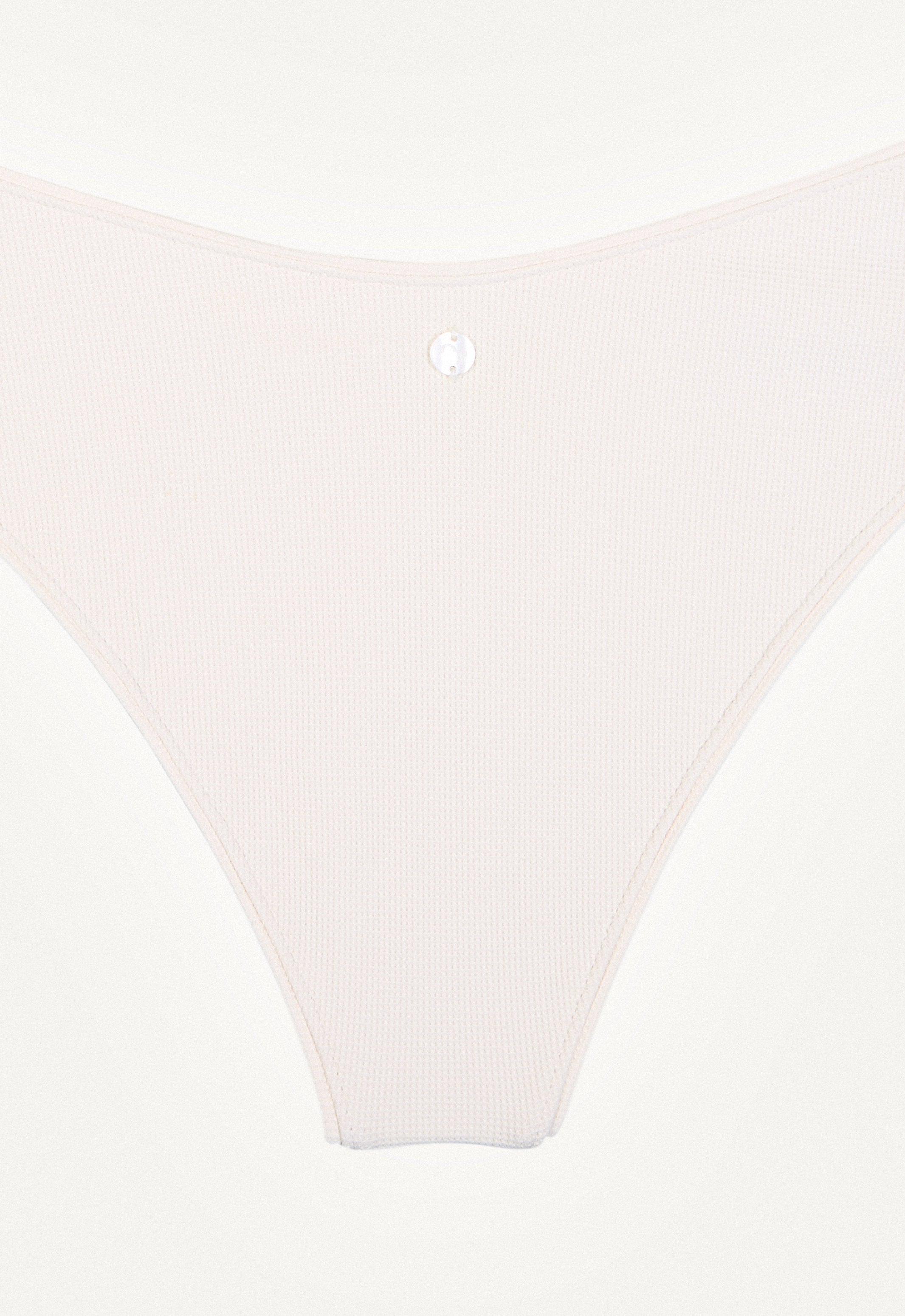 Bikini Hose „Calima“ in Cremeweiss Piqué