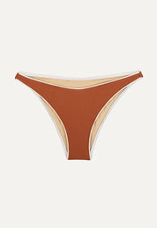 Bikini Bottom "Notos" in chestnut brown pique
