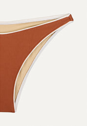 Bikini Bottom "Notos" in chestnut brown pique