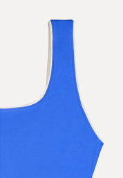 Swimsuit "Zephyr" in deep sea blue pique
