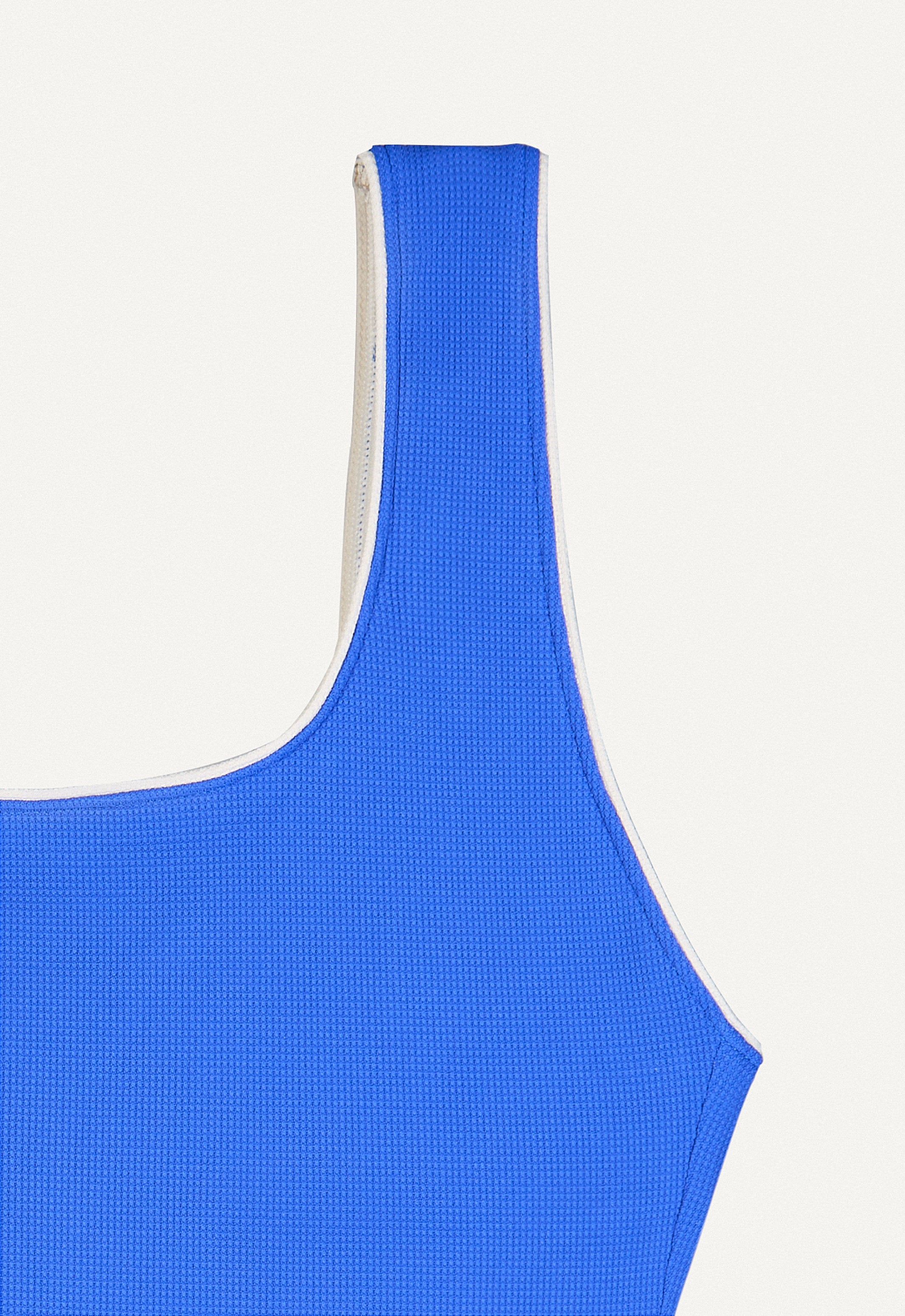 Swimsuit "Zephyr" in deep sea blue pique