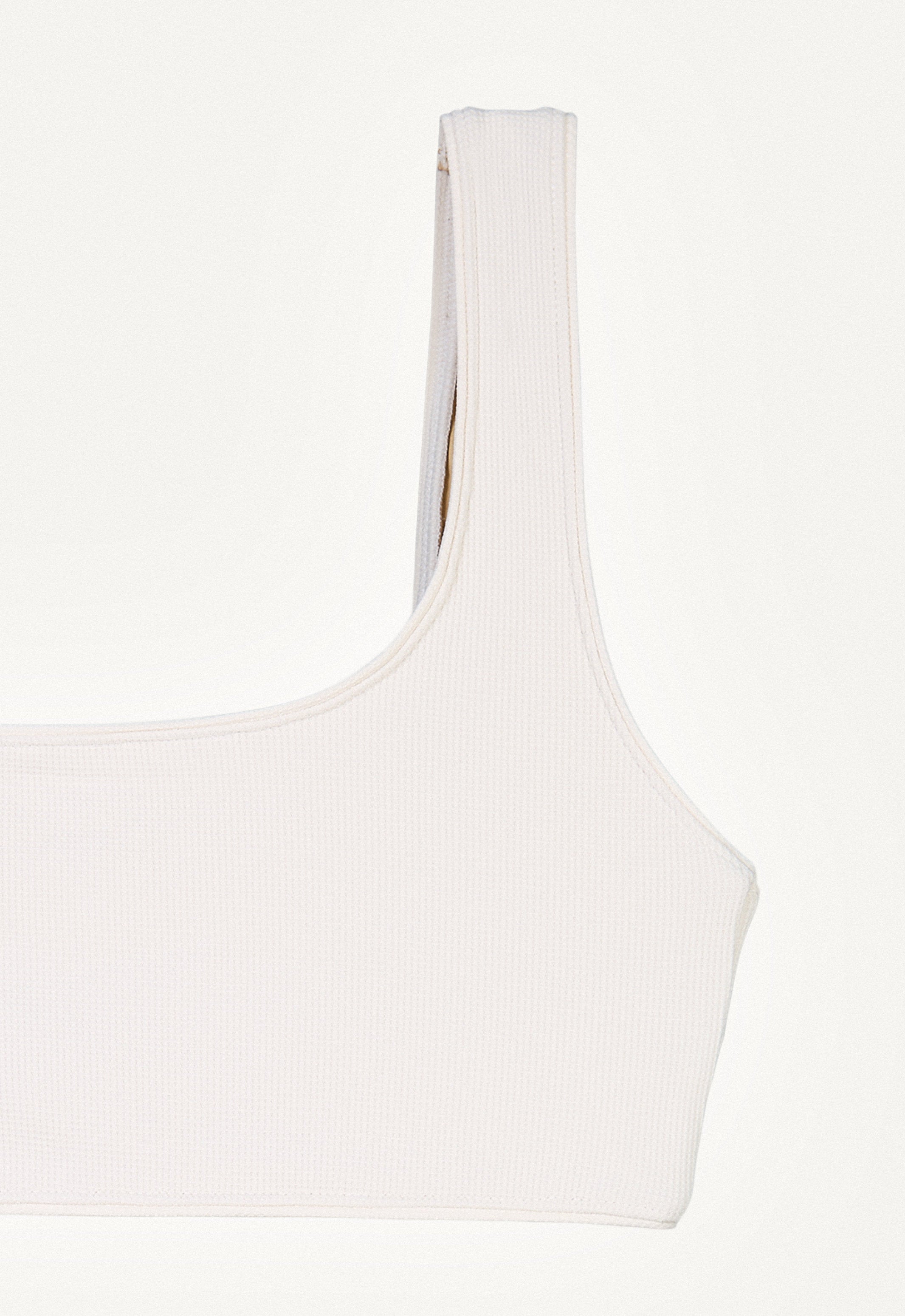 Bikini Top "Vento" in cream white pique