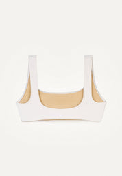 Bikini Top "Vento" in cream white pique