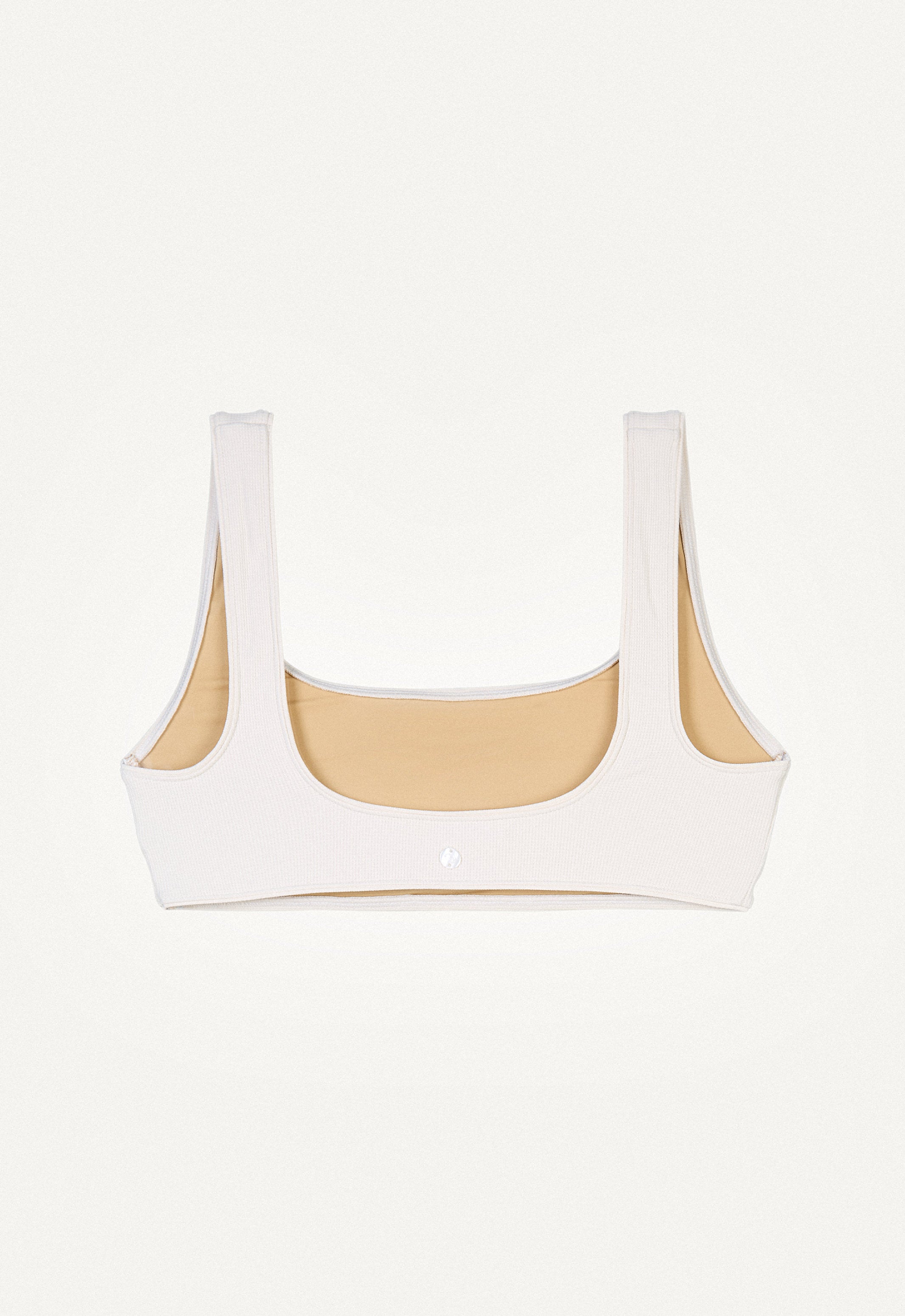 Bikini Top "Vento" in cream white pique