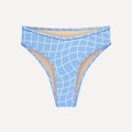 Bikini Bottom "Calima" in blue pool print terry