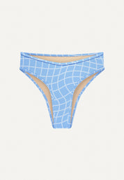 Bikini Bottom "Calima" in blue pool print terry