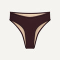 Bikini Bottom "Calima" in dark brown terry