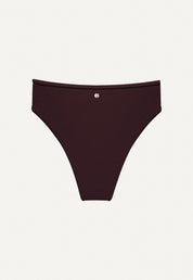 Bikini Hose „Calima“ in Dunkelbraun Frottee