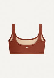 Bikini Top "Vento" in terracotta terry