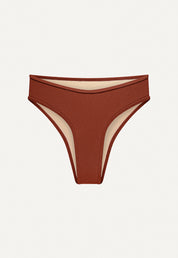 Bikini Bottom "Calima" in terracotta terry