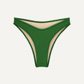 Bikini Bottom "Notos" in dark green terry