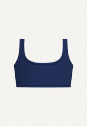 Bikini Oberteil „Vento“ in Dunkelblau Frottee