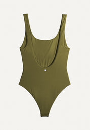 Swimsuit "Zephyr" pine green shine
