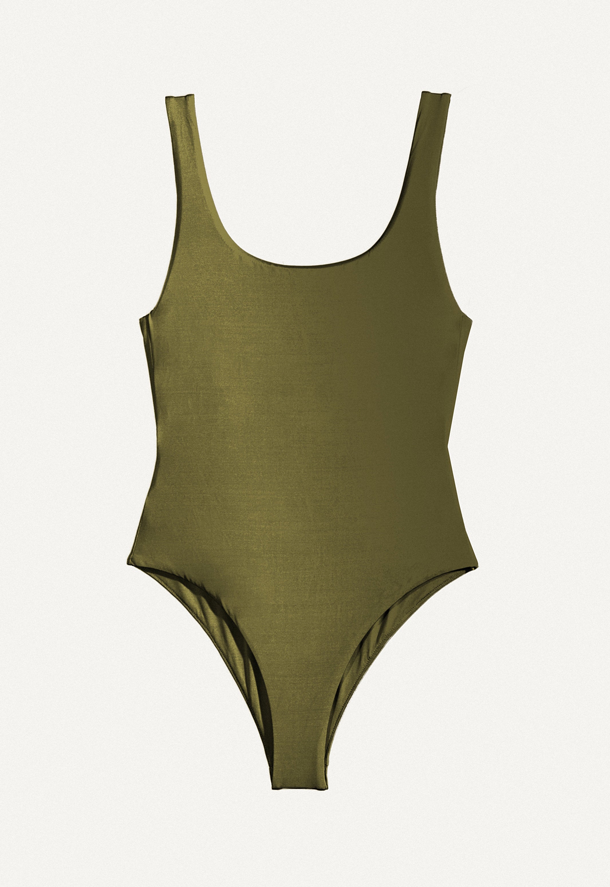 Swimsuit "Zephyr" pine green shine