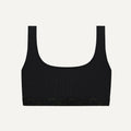 Surf & Yoga Top "Vento Dyn." in black rib