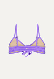 Bikini Oberteil „Joran“ in Lila Frottee