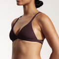 Surf Bikini Top "Esox" in eggplant purple