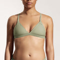 Surf Bikini Top "Esox" in sage green