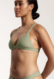 Surf Bikini Oberteil „Esox“ in Salbeigrün