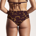 Surf Bikini Bottom "Fugu" in hibiscus print