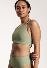 Surf Bikini Oberteil „Goby“ in Salbeigrün