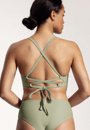Surf Bikini Oberteil „Goby“ in Salbeigrün