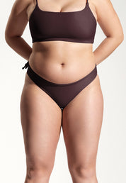 Surf Bikini Hose „Tope“ in Auberginenviolett