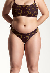 Surf Bikini Hose „Tope“ in Hibiskus Print