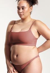 Surf Bikini Oberteil „Buri“ in Lehmrot