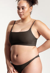 Surf Bikini Top "Buri" in dark brown