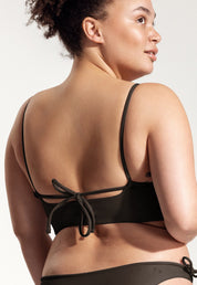 Surf Bikini Top "Buri" in dark brown