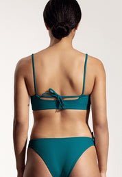 Surf Bikini Top "Buri" in petrol blue 