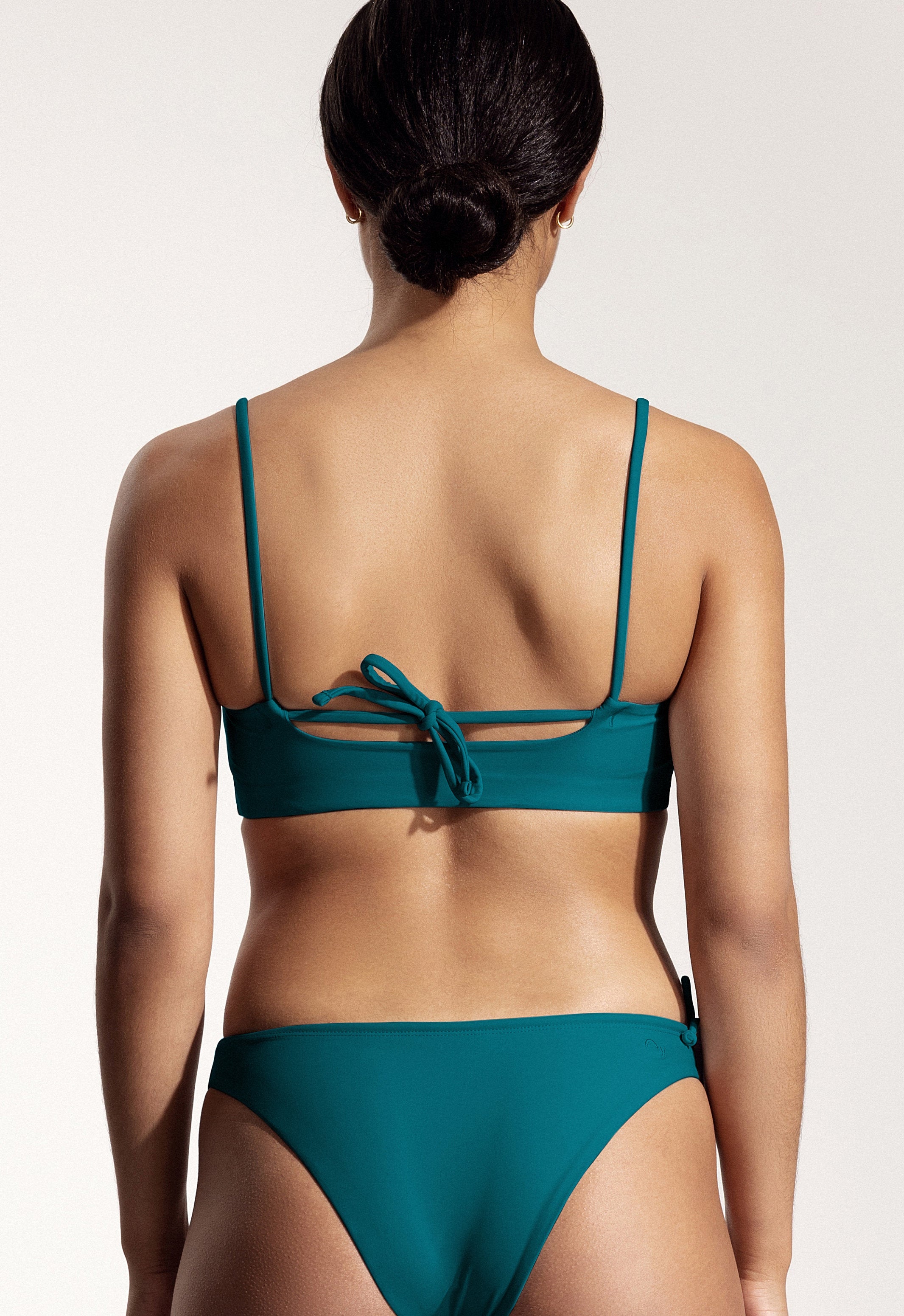 Surf Bikini Top "Buri" in petrol blue 