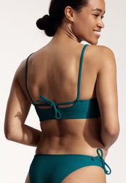 Surf Bikini Top "Buri" in petrol blue 