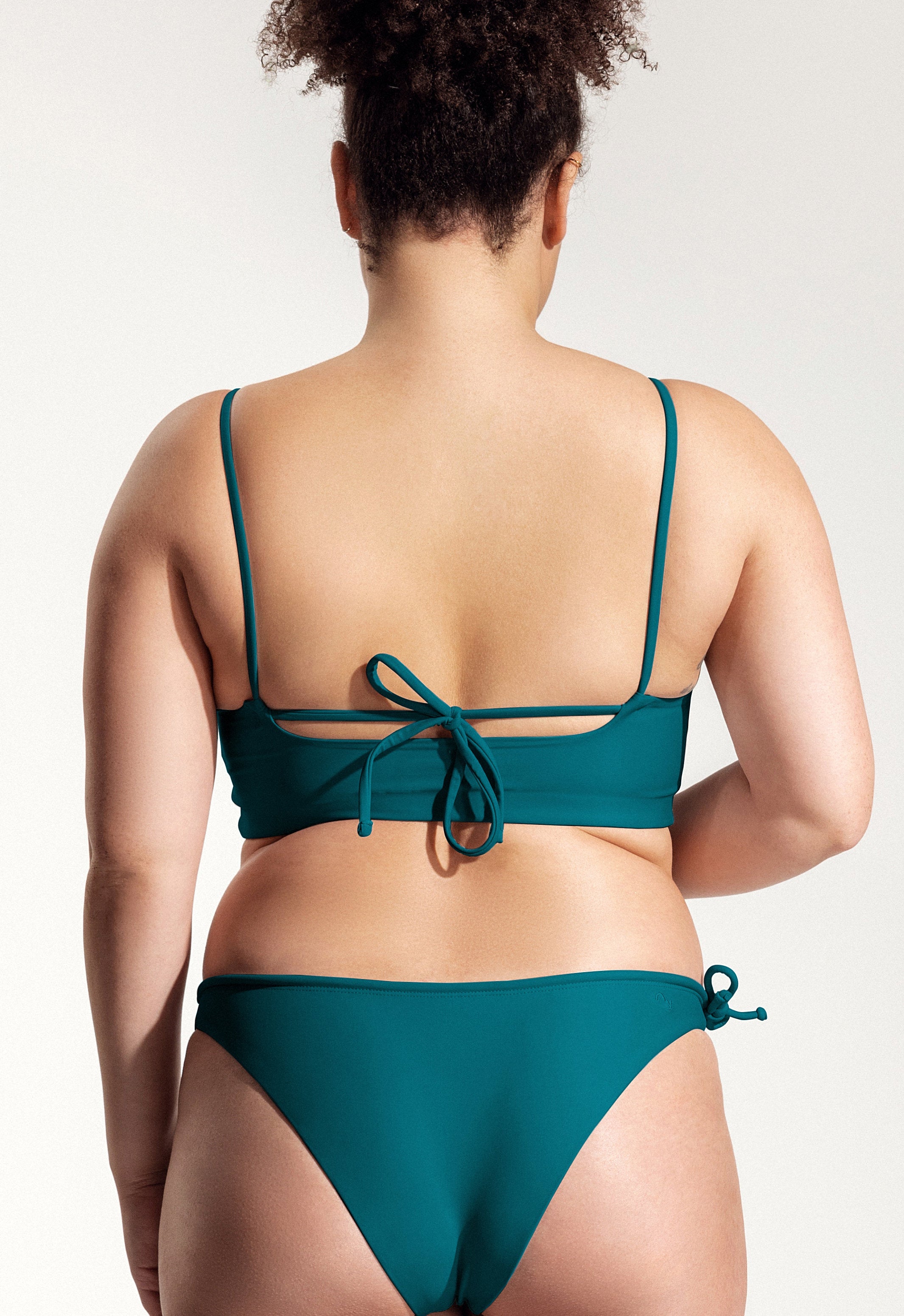 Surf Bikini Top "Buri" in petrol blue 