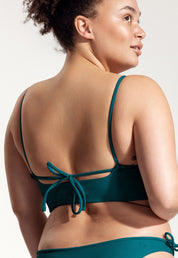 Surf Bikini Top "Buri" in petrol blue 