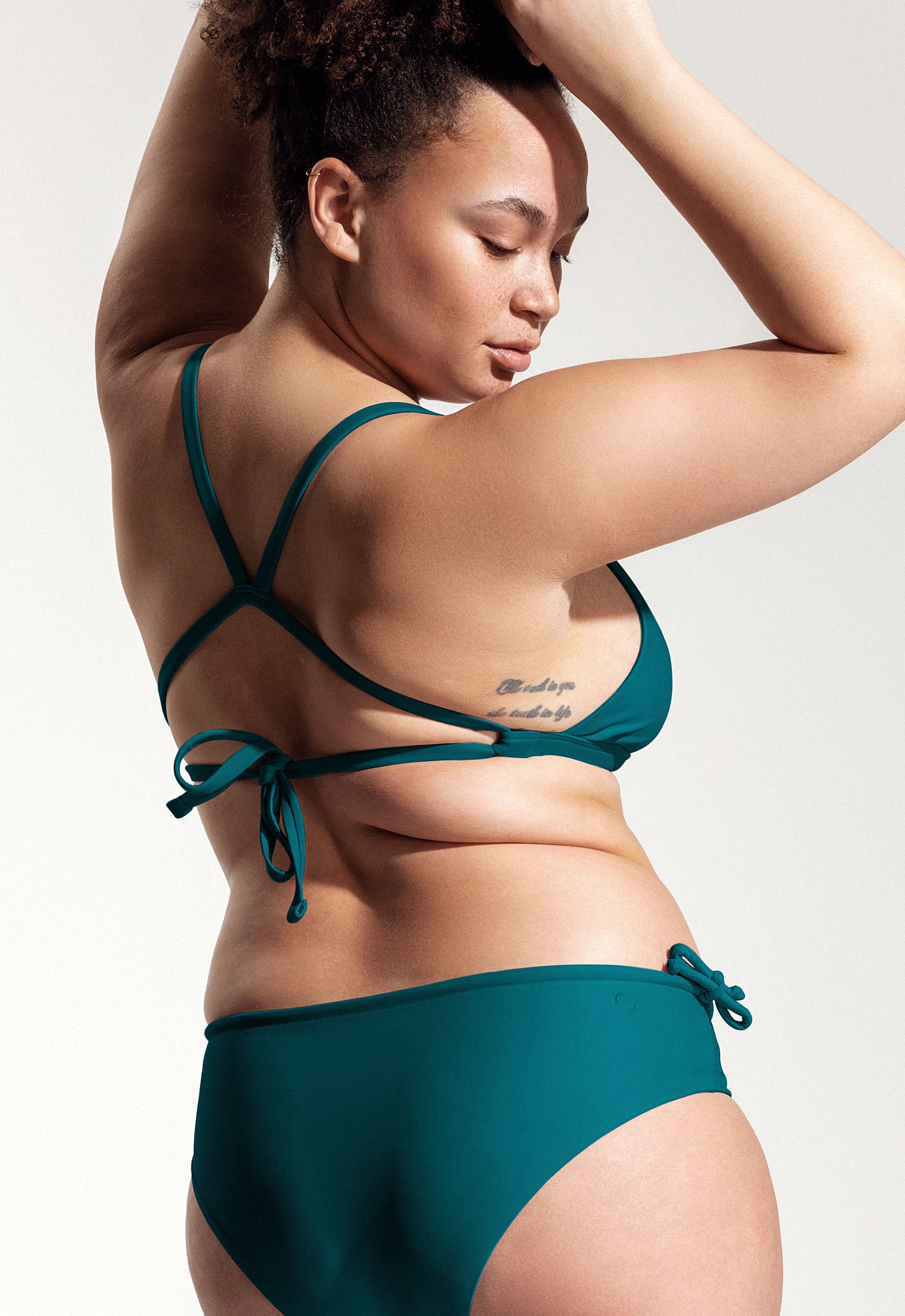 Surf Bikini Top "Esox" in petrol blue