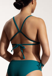 Surf Bikini Top "Esox" in petrol blue