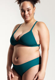 Surf Bikini Top "Esox" in petrol blue