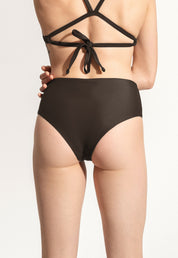 Surf Bikini Bottom "Fugu" in dark brown