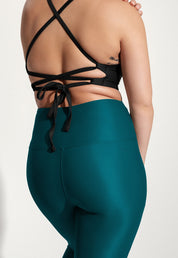 Surf & Yoga Leggings „Larimar“ in Petrolblau