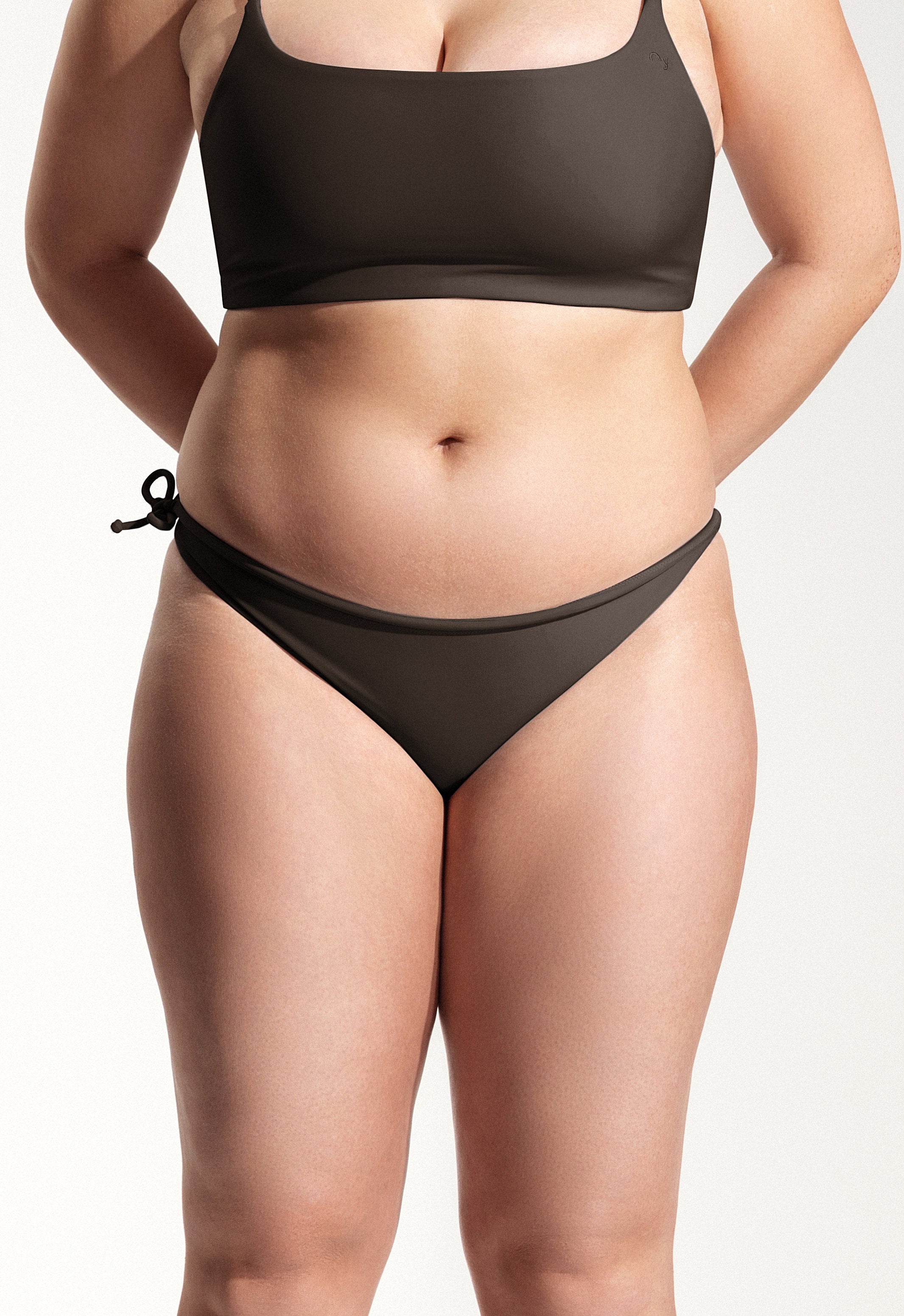 Surf Bikini Bottom "Mako" in dark brown
