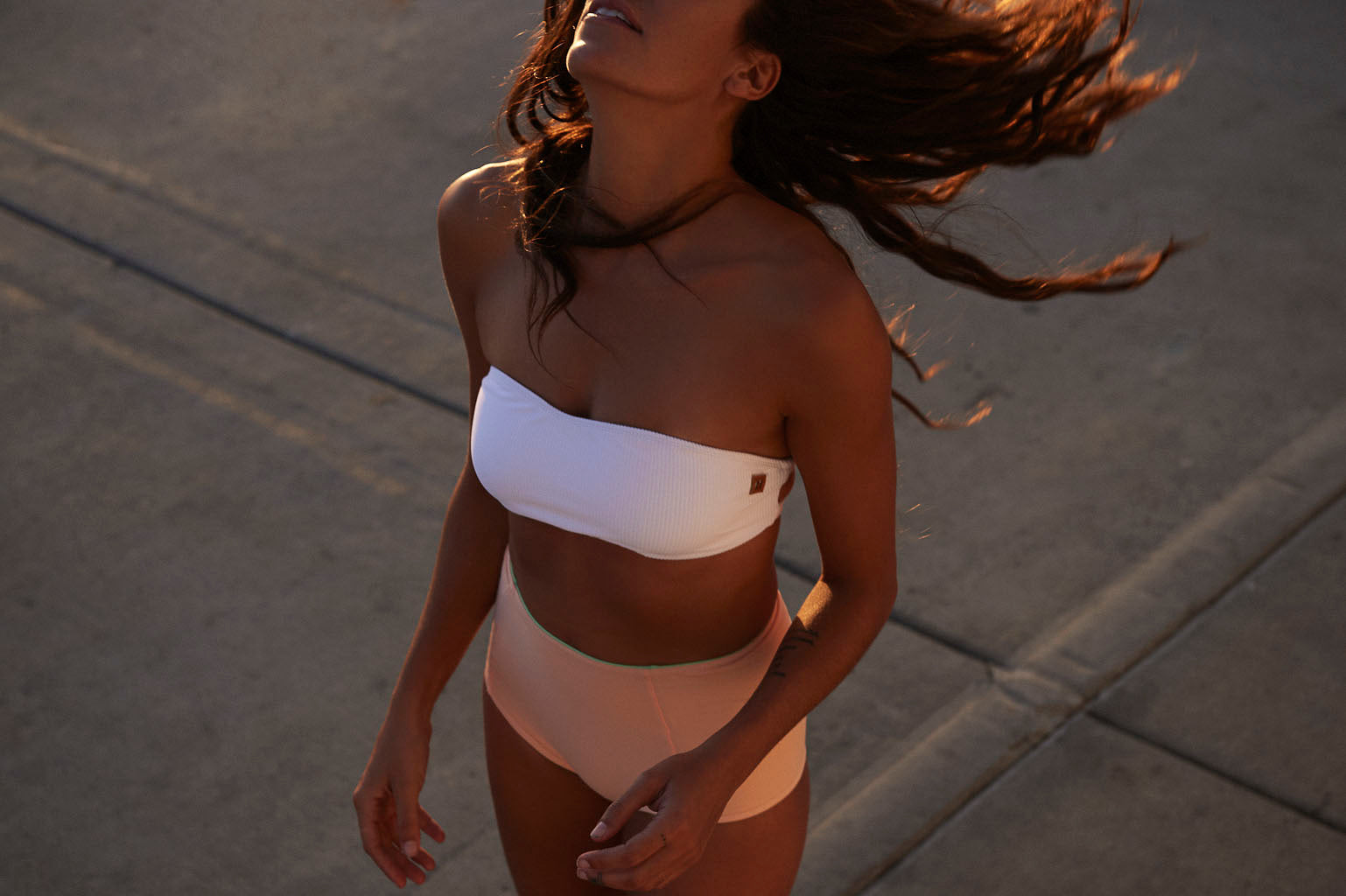 Surf Bikini Hose „Phuket“ in Moss Grün & Appeal Orange 5