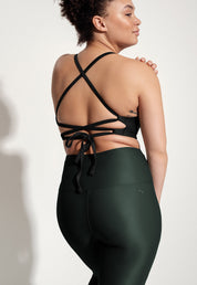 Surf & Yoga Leggings „Larimar“ in Nachtgrün 1