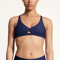 Surf Bikini Top "Coho" in midnight blue
